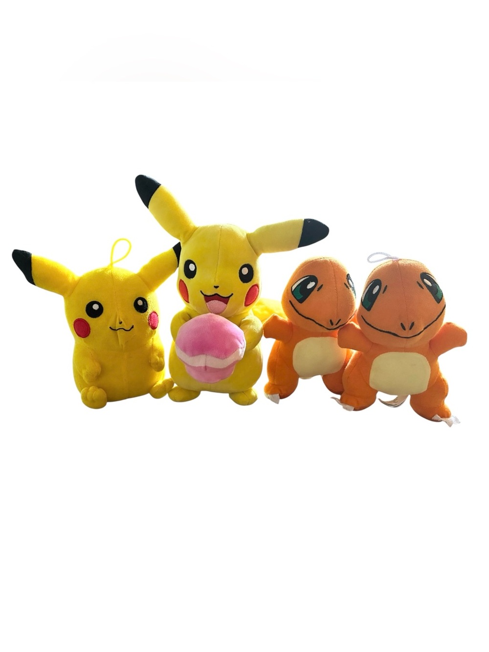 Pokémon Plush Toy Bundle - Pikachu & Charmander (Set of 4)